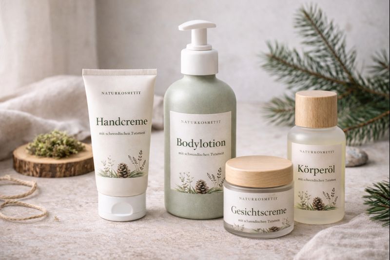 Naturkosmetik-Set mit schwedischen Zutaten – Pflege aus der nordischen Natur