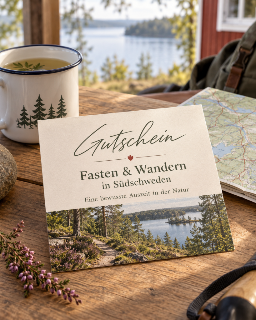 Gutschein für Fasten und Wandern in Südschweden