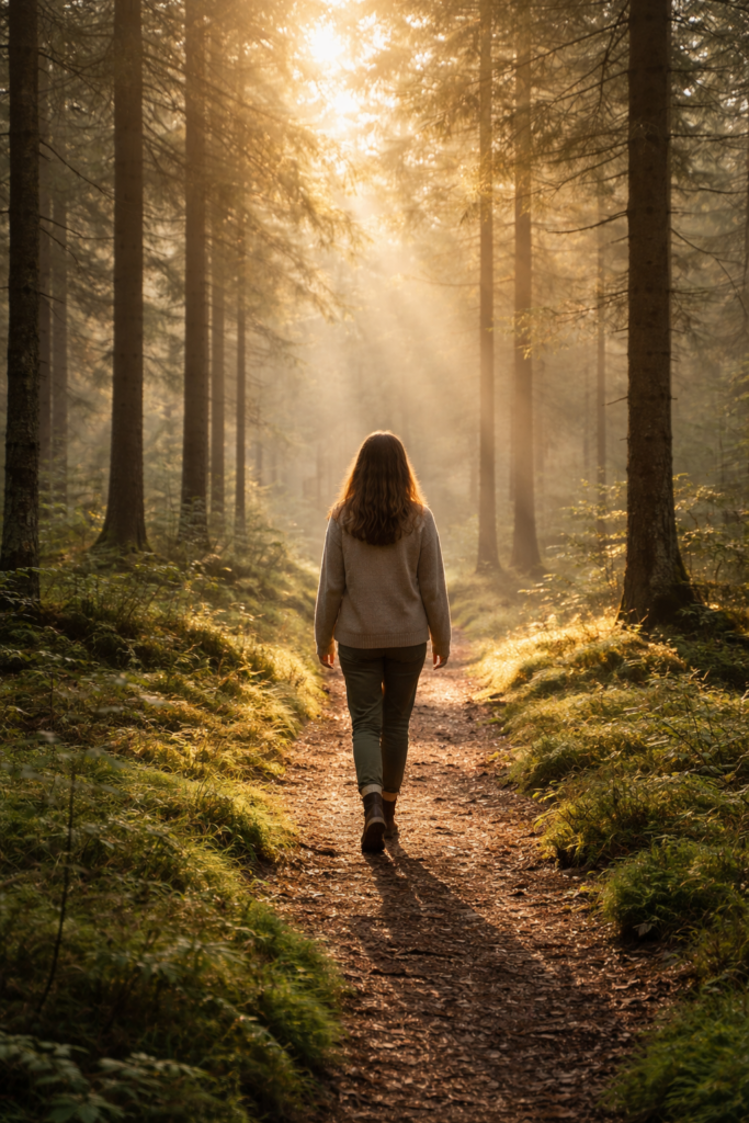 Waldbaden mit Naturcoaching in Südschweden